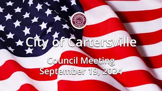 Cartersville City Council 9 19 24 [upl. by Brenton]