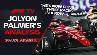 Max Verstappens Safety Car Restarts  Jolyon Palmer F1 TV Analysis  2022 Saudi Arabian Grand Prix [upl. by Eido939]