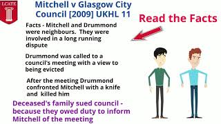 Mitchell v Glasgow City Council  Duty of Care  Tort Law  LCATE Ltd [upl. by Jordison]