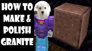 How to make Polished Granite Diorite and Andesite guide  Minecraft [upl. by Auguste]