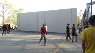 Hoover  Pop Up B Dubs Side Games  Anthony amp Jacob vs Matthew amp Branden  Handball Social 1122024 [upl. by Ellerahs]