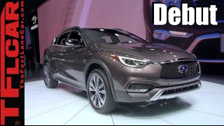 2017 Infiniti QX30 World Debut Infiniti Channels its Inner MercedesBenz GLA [upl. by Eichman]