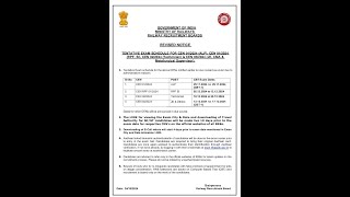 Tentative RRB exam timetable 2024 update  rrb exam new time table [upl. by Anatlus]