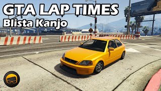 Fastest Compacts Blista Kanjo  GTA 5 Best Fully Upgraded Cars Lap Time Countdown [upl. by Adarbil]