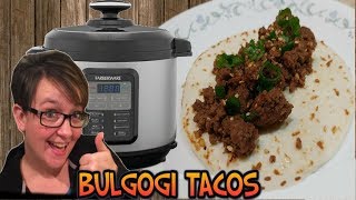 Making Food Monday Pressure Cooker Ground Beef Bulgogi Tacos [upl. by Aihseit889]