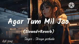 Agar Tum Mil Jao  Shreya goshala song  slowed reverb song  lofi song  full song [upl. by Inamik]