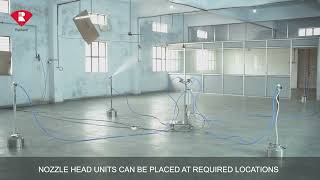 TRS 01 Portable 04 Unit Pneumatic Dry Fogging system Video [upl. by Nyrraf]