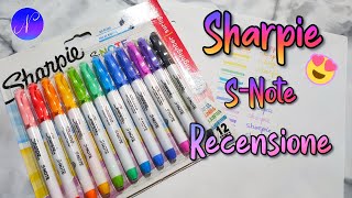 SHARPIE SNOTE Recensione Evidenziatori Pennarelli Creativi 💖 Sharpie Highlighters Markers Review [upl. by Yrrad2]