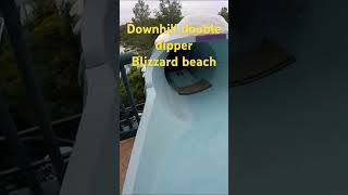 Downhill double dipper blizzard beach disney blizzard blizzardbeach disneyworld [upl. by Namaan]