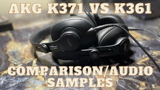 2022 AKG K371 vs K361 Review Comparison and Audio Samples [upl. by Sorcim]