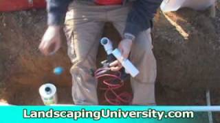 Installing an Irrigation Valve Box and Valves [upl. by Nemlaz]