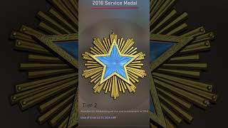 SUPER RAREST CSGO SERVICE MEDAL [upl. by Neyr931]