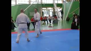 DTKF Grand Champion Cup 28 februar 2009 Kumite Jacob Christoffersen vs Anders Andreasen [upl. by Prowel144]