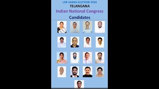 Congress Candidates in 2024 Telangana Lok Sabha Election telanganaelections [upl. by Enibas]