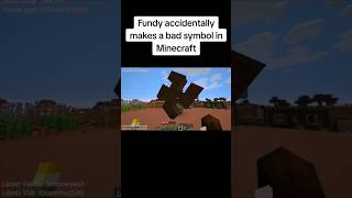 Fundy accidently makes a bad symbol in Minecraft minecraft fyp minecraftmemes fundy shorts [upl. by Lemhaj]