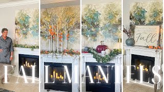 5 Fall Mantel Ideas  Fall Decorate with Me 2024  Lifestyle with Melonie Graves [upl. by Elaval142]