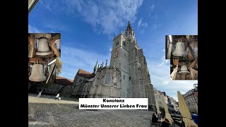 Konstanz DKN  kath Münsterkirche quotUnserer lieben Frauquot Geläutepräsentation Turmaufnahme [upl. by Neona890]