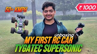 RC High Speed Tygatec SuperSonic RC Monster Car Unboxing amp Testing  Toywalaa  4X4 40kmph [upl. by Serafine]