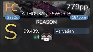 767⭐ Varvalian  SYU from GALNERYUS  REASON A THOUSAND SWORDS 9943 4 779pp FC  osu [upl. by Retsevel621]