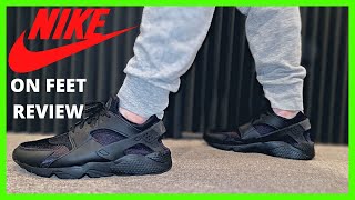 Nike Air Huarache ON FEET Sneaker Review [upl. by Manvil]