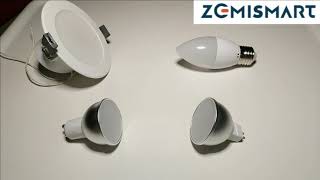 انواع الاضاءة الذكية  zemismart tuya zigbee light rgbcw [upl. by Hesper]