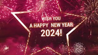 a Happy New Year 2024 Wishes Video Effects HD  First Time Star Style New Year Wishes [upl. by Nikolaos]