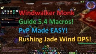 Windwalker PvP Macros 54 Guide for Monks [upl. by Eelytsirk978]