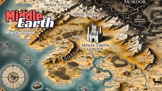 LOTR Middle Earth Maps Unveiled From Shire to Mordor  Regions That Shaped Heroes and Villains [upl. by Hercules]