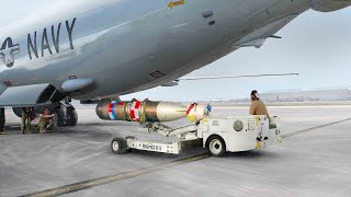 US Navy Loading Feared P8 to Hunt Submarines from Air [upl. by Ennyrb]