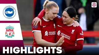 Liverpool vs Brighton  Highlights  FA Womens Super League 18022024 [upl. by Sergias]