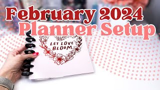 February 2024 Planner Setup Happy Planner Frankenplanner [upl. by Rosa]