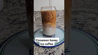 Cinnamon honey ice coffee coffee food iceddrinks [upl. by Yespmed]