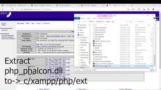 Tutorial install PHALCON php framework on XAMPP [upl. by Ddahc753]