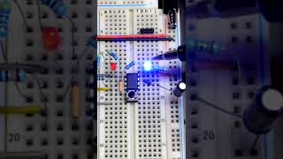 1st 14V6 Monostable 555 LED Loads Circuits diy electronics electronic [upl. by Gibbeon]