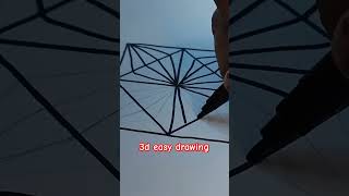 3D drawing3D easy drawinghow to make 3D drawingshortvideo 3d [upl. by Elmaleh]