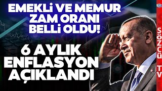 SON DAKİKA 6 Aylık Enflasyon Oranı Açıklandı İşte Emekli ve Memurun Alacağı Zam Oranı [upl. by Uriiah]