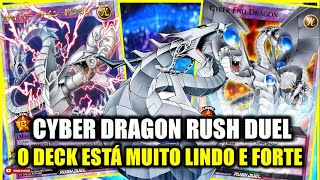 DECK META PARA INICIANTES COMO JOGAR COM O DECK CYBER DRAGON NO RUSH DUEL  YUGIOH DUEL LINKS [upl. by Maier]