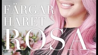 FÄRGAR HÅRET ROSA [upl. by Zillah483]