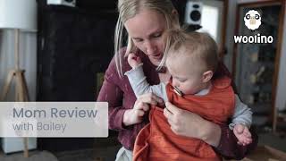 Mom Review with Bailey  The Woolino 4Season Ultimate Baby Sleep Bag [upl. by Mosby]