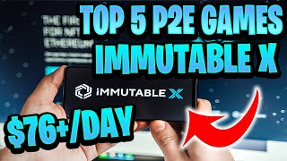 5 Play To Earn Crypto Games on Immutable X IMX [upl. by Luehrmann]