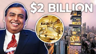 Inside Mukesh Ambanis Most Expensive House in The World  Antilia House Tour [upl. by Ailet69]