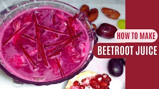 Beetroot Recipe  How to Make Beetroot Juice  Simple and healthy beet juice [upl. by Llydnek]