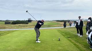 Alex Noren Driver Swing down the line St Andrews 2024 Dunhill Links [upl. by Corie]