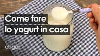 Yogurt fatto in casa come farlo con solo 2 ingredienti e senza yogurtiera [upl. by Fred]