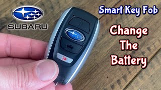 SUBARU Outback  Forester  Impreza Key Fob Battery Replacement DIY  Smart Key  Ascent amp Crosstrek [upl. by Atinid]