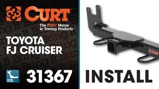 Trailer Hitch Install CURT 31367 on 2010 Toyota FJ Cruiser [upl. by Lavinie]