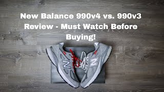 New Balance 990v4 vs 990v3 Review  Must Watch Before Buying [upl. by Cirdes]