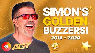 EVERY Simon Cowell Golden Buzzer OF ALL TIME On Americas Got Talent 🤩 [upl. by Aicatsan771]