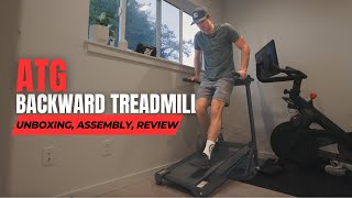 ATG Backward Treadmill  Unboxing Assembly and Review [upl. by Sueahccaz]