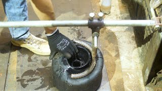 如何拆卸和安装卡丁车轮胎 How to disassemble and install kart tires [upl. by Aneral]